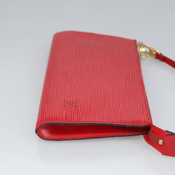 LOUIS VUITTON Epi Pochette Accessoires Accessory Pouch Red M52987 Auth bs19522 - Picture 3 of 16